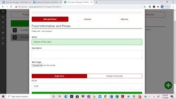 Video 5   How to add a new item to the menu?