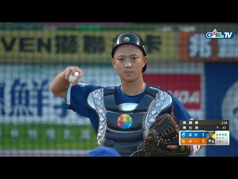 07/13 富邦 vs 統一 四局下，楊家維擊出安打後發動盜壘成功