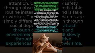 THE DARK Difference Between DOG Loyalty And CAT Attachment #dogpsychology