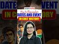 How to Remember Dates and Event in CUET History 📄#shorts