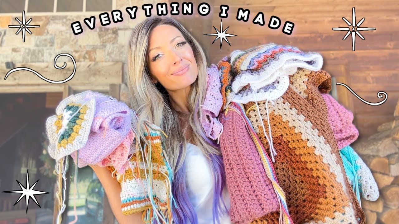 i CROCHETED for 24 HOURS and this is what I made... - YouTube