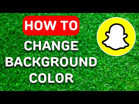 How To Change Snapchat Background Color - Full Guide