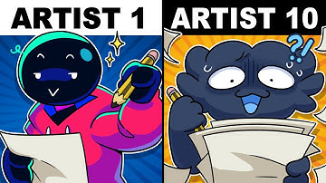 10 ARTISTS Make A COMIC Without COMMUNICATING!? | 2