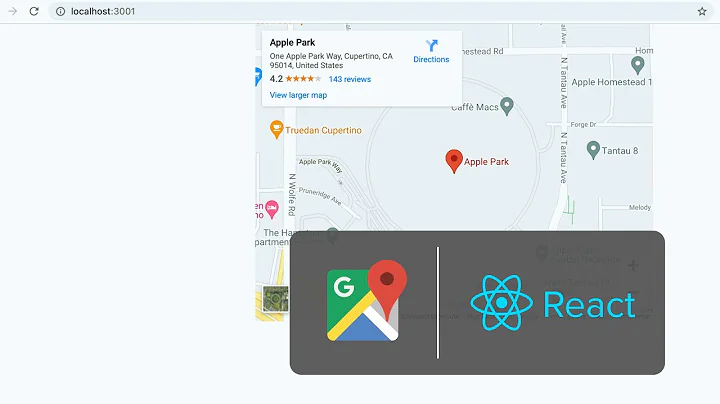 Add Or Embed A Google Map Location On A React App ← CodeARIV