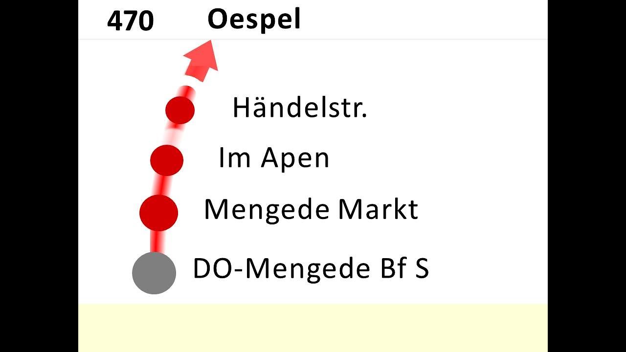 [DSW21] Ansagen Bus 470 Mengede - Oespel