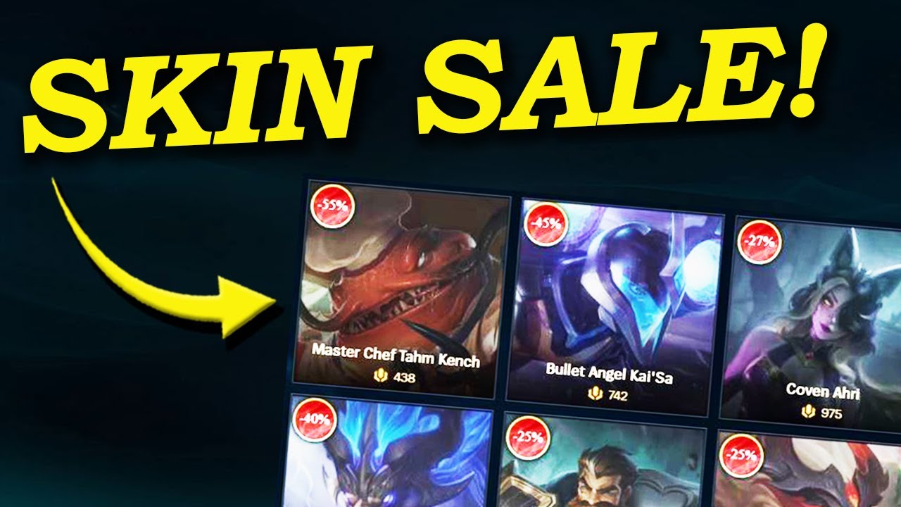 Weekly Skin Sale Reset Cheap Discount Skins on Sale in the Store League Shop Reset 2022