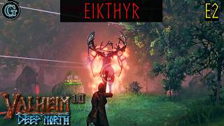 Beating Eikthyr the First Boss! Valheim E2 with @JakeGemzen
