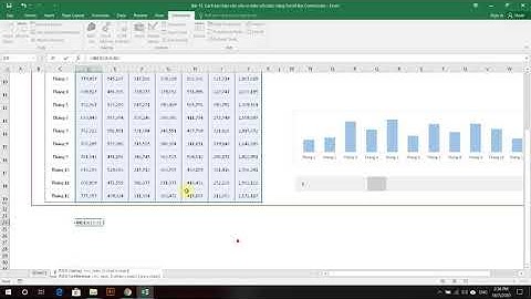 Bài 15 - Tạo báo cáo trong excel với thanh Scroll Bar - Trung tâm đào tạo tin học Thái Linh