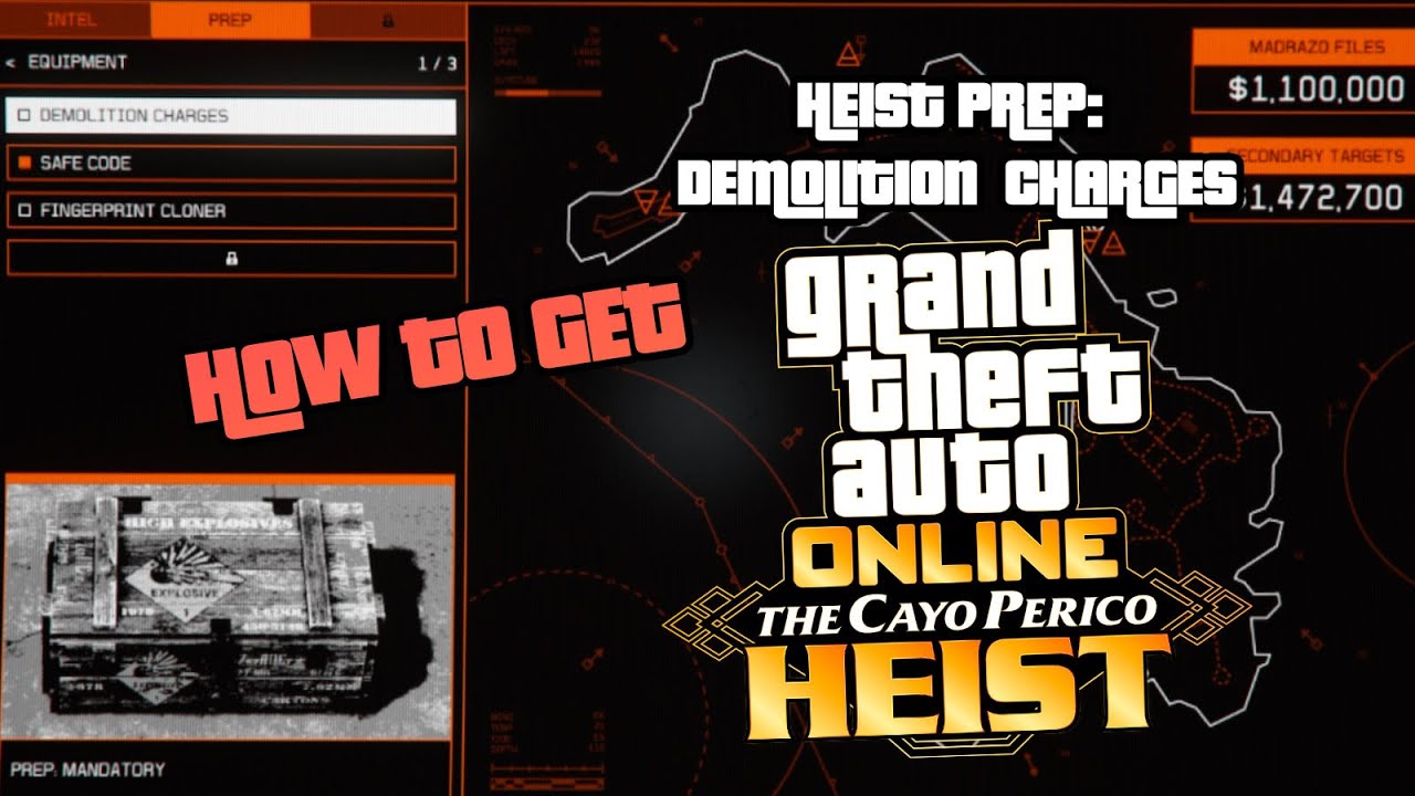 CAYO PERICO HEIST PREP DEMOLITION CHARGES GTA Online IMGX YouTube