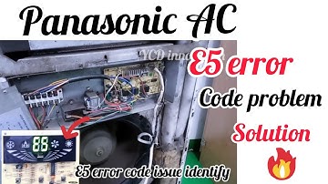 Panasonic vertical tower AC E5 error code problem solution in Tamil/4 ton tower air conditioner E5