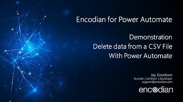 Remove / delete data from a CSV file using Power Automate