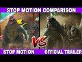 Godzilla x kong  the new empire stop motion comparison  jamesimus prime