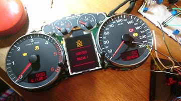 Audi A3 8P/TT Zeigertest + Lap Timer rotes KI //  Staging / Needle Sweep + Lap Timer red Dash