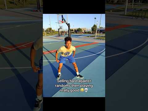 Selling hard against randoms then playing really good #shorts #basketball #sports #viral #hoops