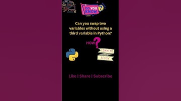Swap Two Variables Without Temp Variable in Python | Python Trick You Should Know #shorts