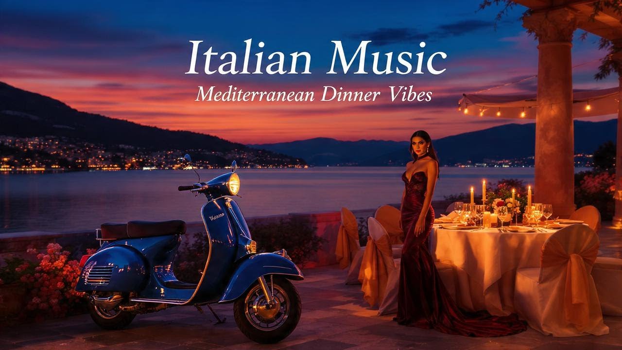Italian Vibes & Mediterranean Morning 🎶 Lake Como Peaceful Music 4K | Dolce Italia Music