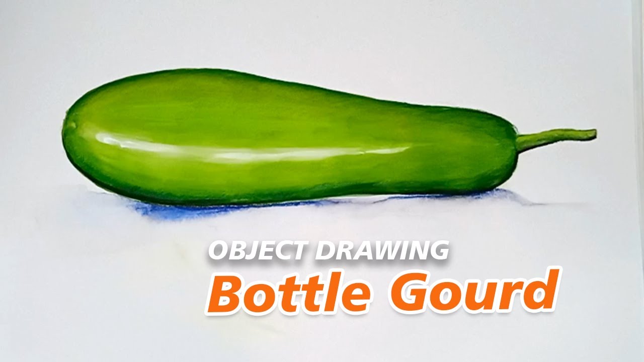 Object drawing bottle gourd Elementary Exam Drawing How to draw