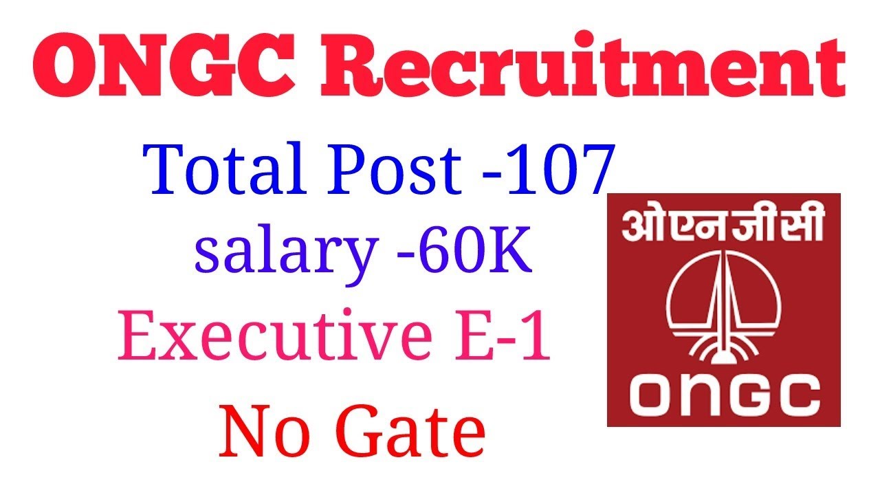 ONGC Recruitment 2019