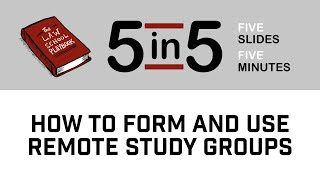 How To Form And Use Remote Study Groups