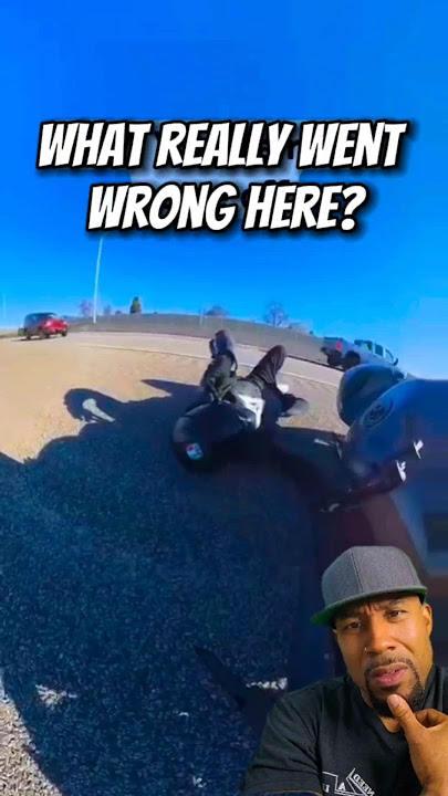 What happened here? I didn't see a fairing come off the motorcycle, did you? #shorts #moto #fail