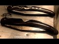 سكين اوكابي الماني قرن غزال  تنظيف بالطريقة التقليدية