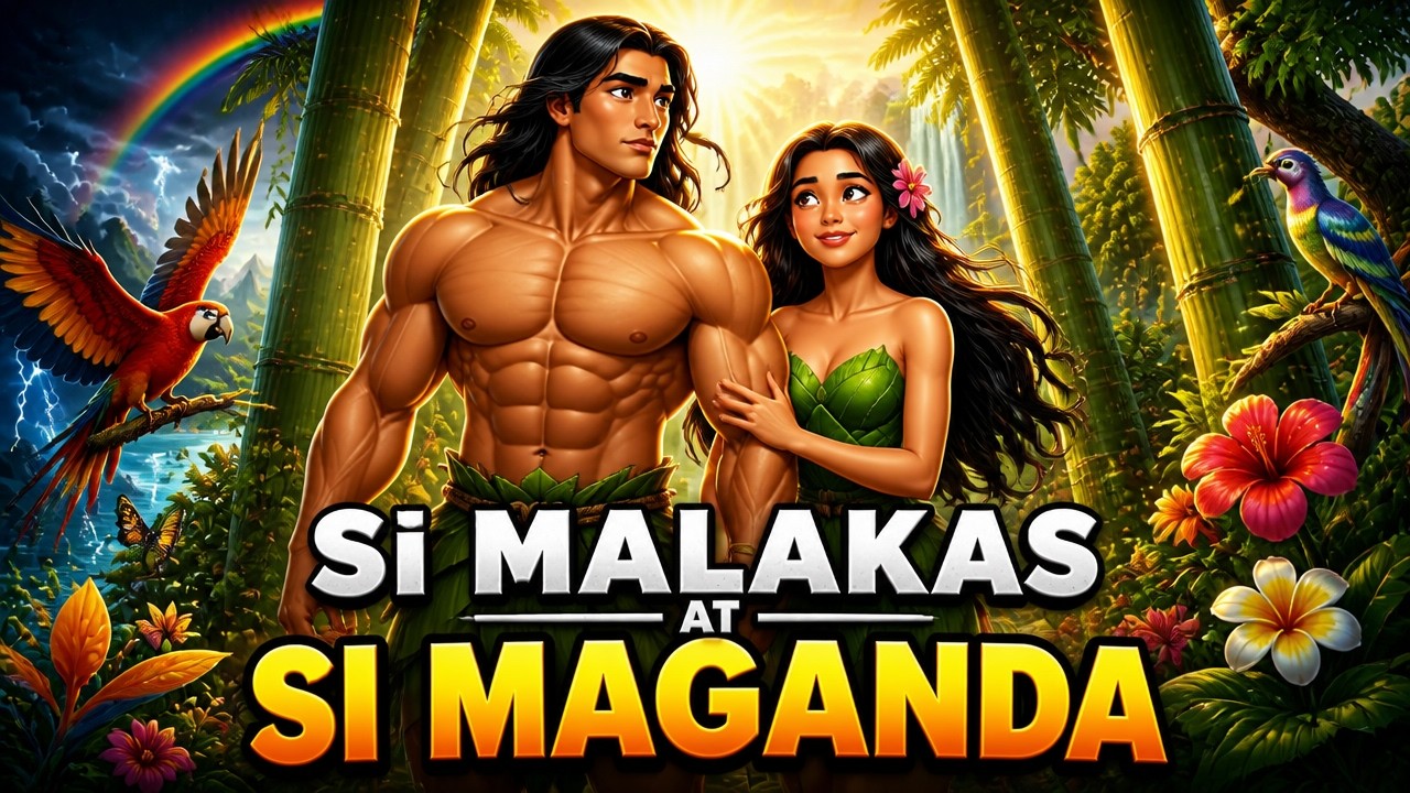 Si Malakas at si Maganda | Filipino Folktale | Moral Story in Tagalog ...