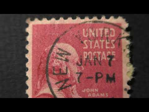 US Postage Stamps. John Adams. 1797-1801. Postage Stamp Price 2 Cents