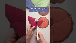 Easy Thanksgiving math craft! Fraction pies 🥧