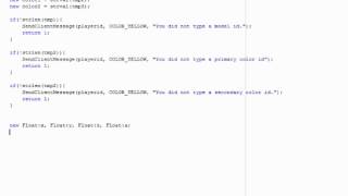 SA-MP Scripting Tutorial 8 - /createvehicle & /repairvehicle