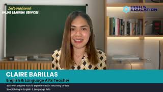 Introduction Video by Iris Claire Barillas English & Language Arts Teacher - High5 Education