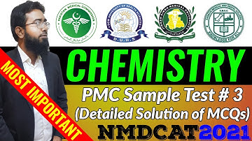 PMC Chemistry Sample Test#3 Solution (MDCAT-2021)
