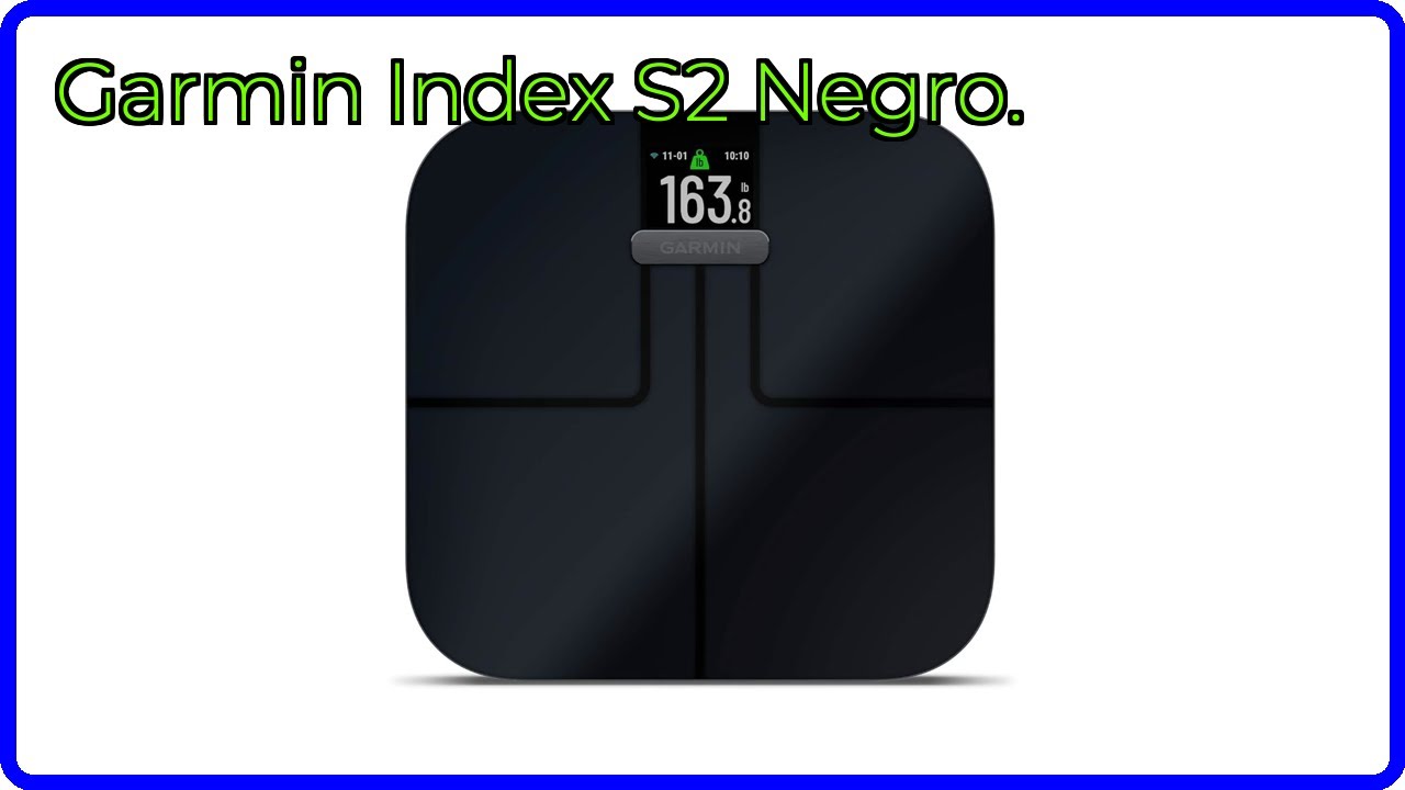 Pesa inteligente Index S2 - Black | La Tienda Garmin en Chile
