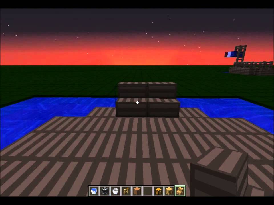 Comment Faire un Petit Bateau Sur Minecraft ?! - YouTube