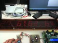 H8マイコンと16セグメントLEDを利用したデジタル温度・湿度計の試作