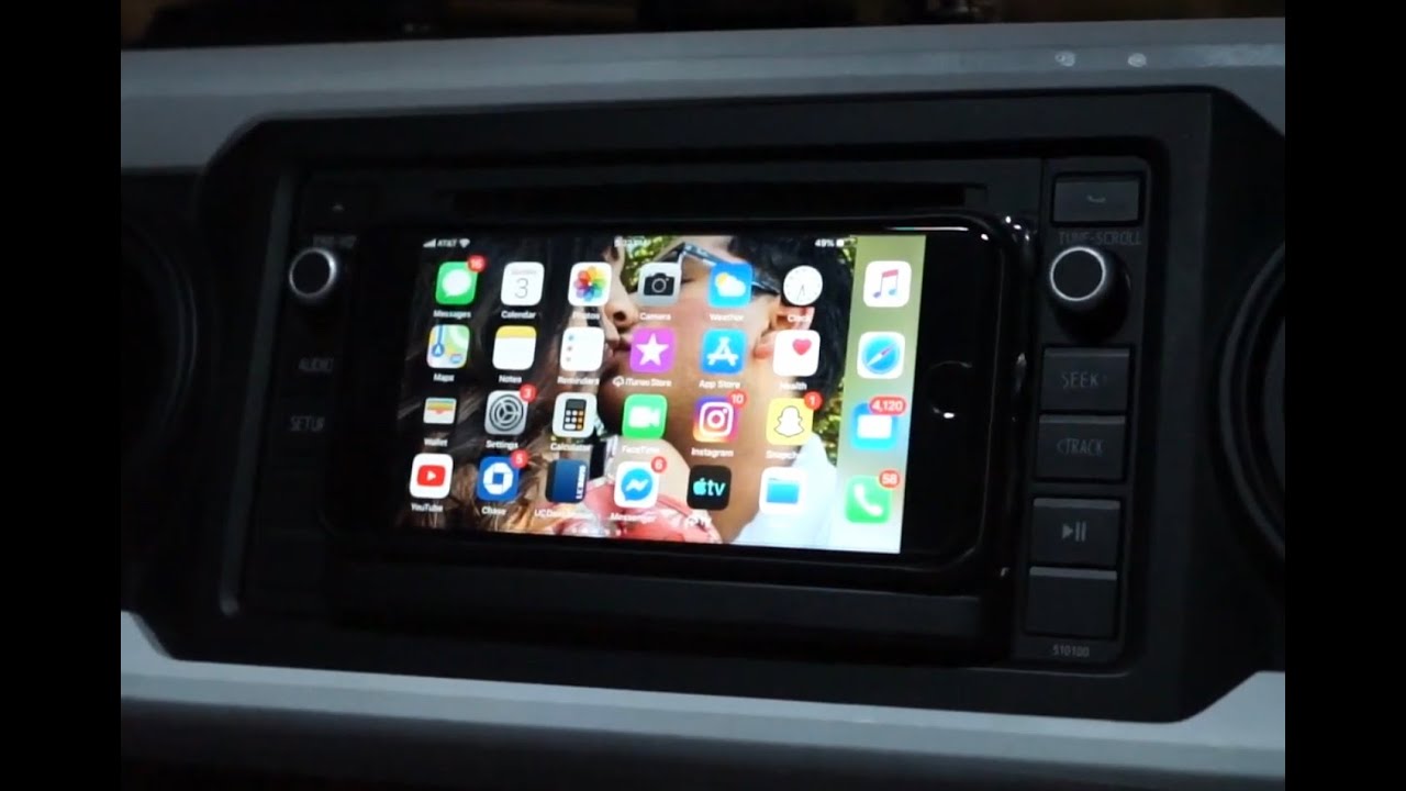 $15 2016-20 Tacoma Apple CarPlay and Android Auto: Flush Mounting - YouTube