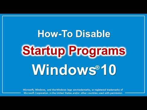 windows 10 change programs that run on startup