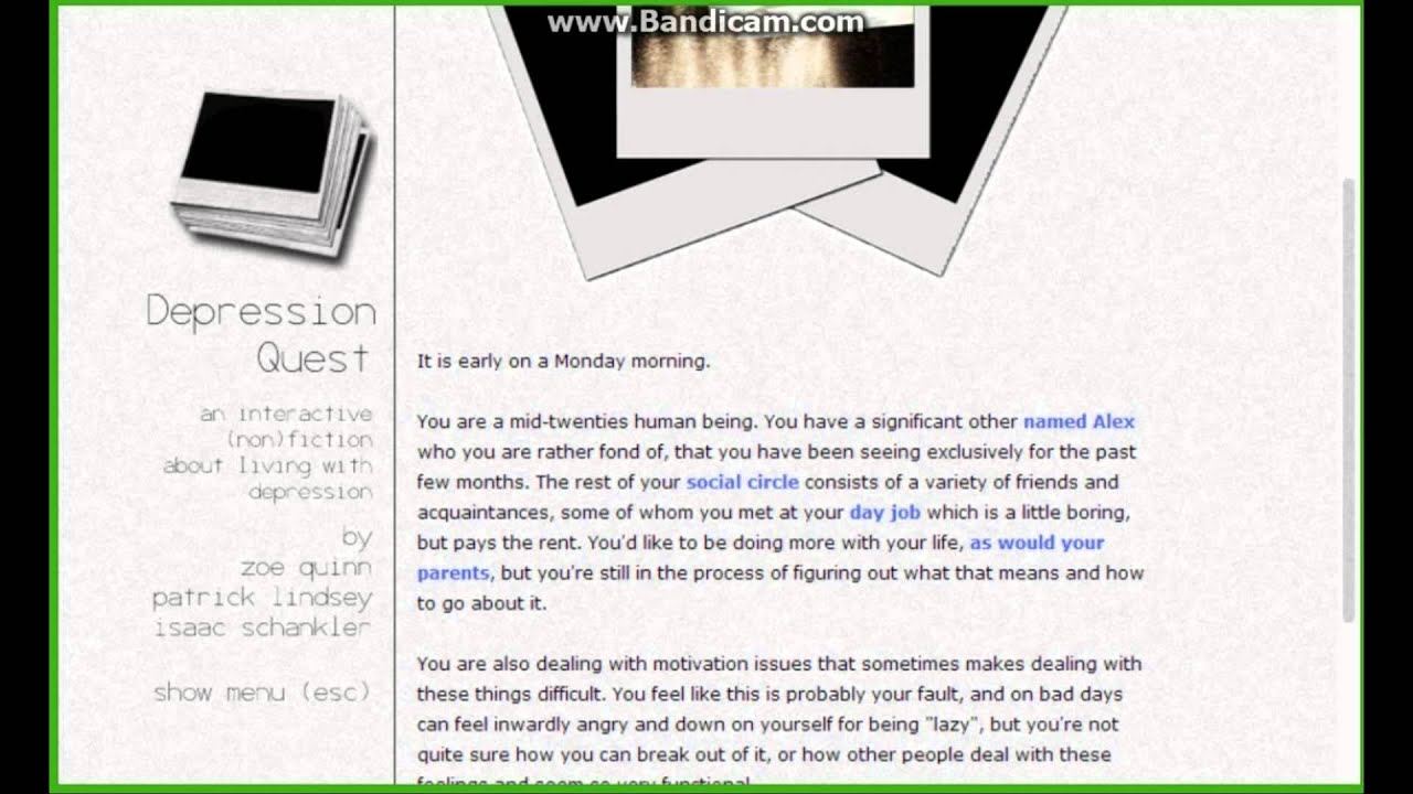 Depression Quest Episode 1