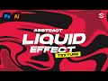 Abstract Liquid Pattern Effect in Photoshop/Illustrator