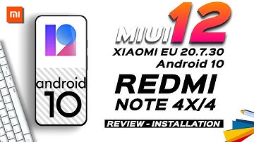REDMI NOTE 4 MIUI 12 EU 20.7.30 ANDROID 10 | ANDROID 10 MIUI 12 REDMI NOTE 4 | REVIEW & INSTALLATION