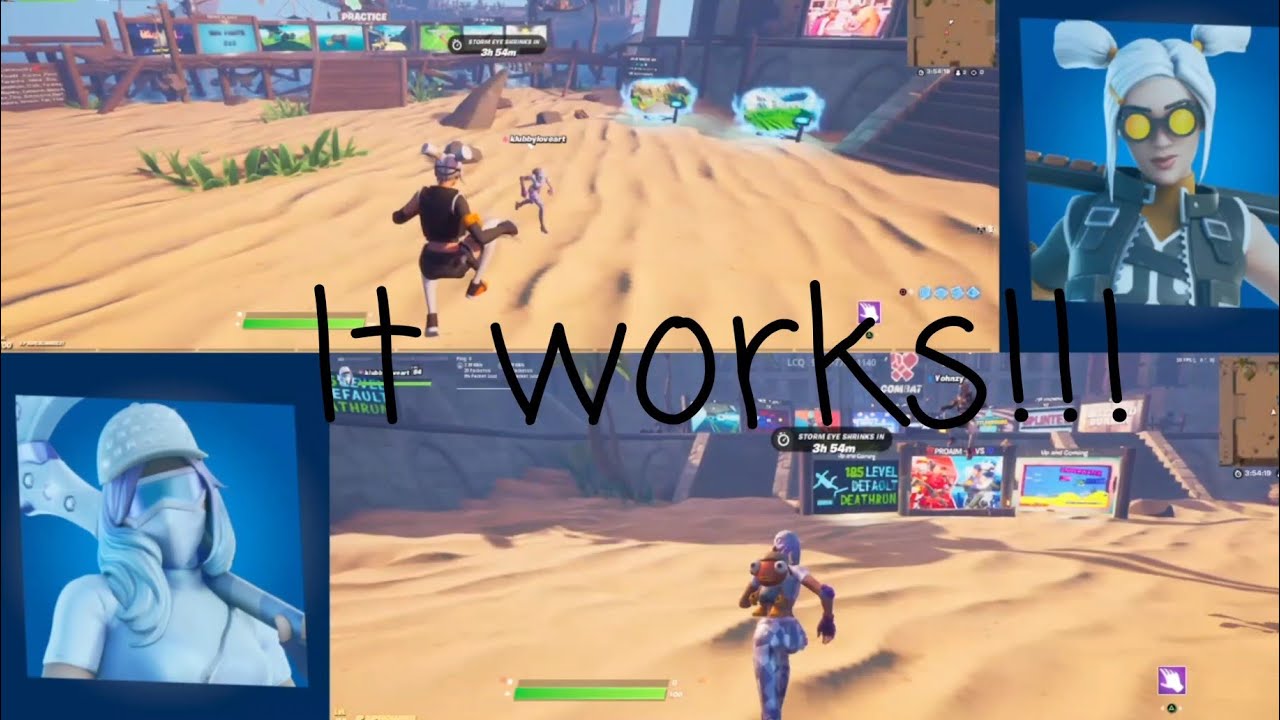 How to play Fortnite Creative in Split Screen on Console (PS4,PS5,Xbox