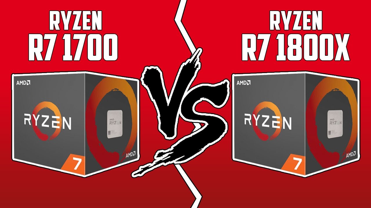 Amd Ryzen 7 1700 Vs Ryzen 7 3700x AMD RYZEN 7 1700 VS AMD RYZEN 7 1800X - Gaming Benchmarks - YouTube