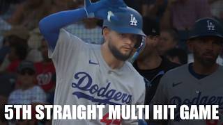 Andy Pages Goes 3 for 5 with a Home Run for His 5th Straight Multi-Hit Game!