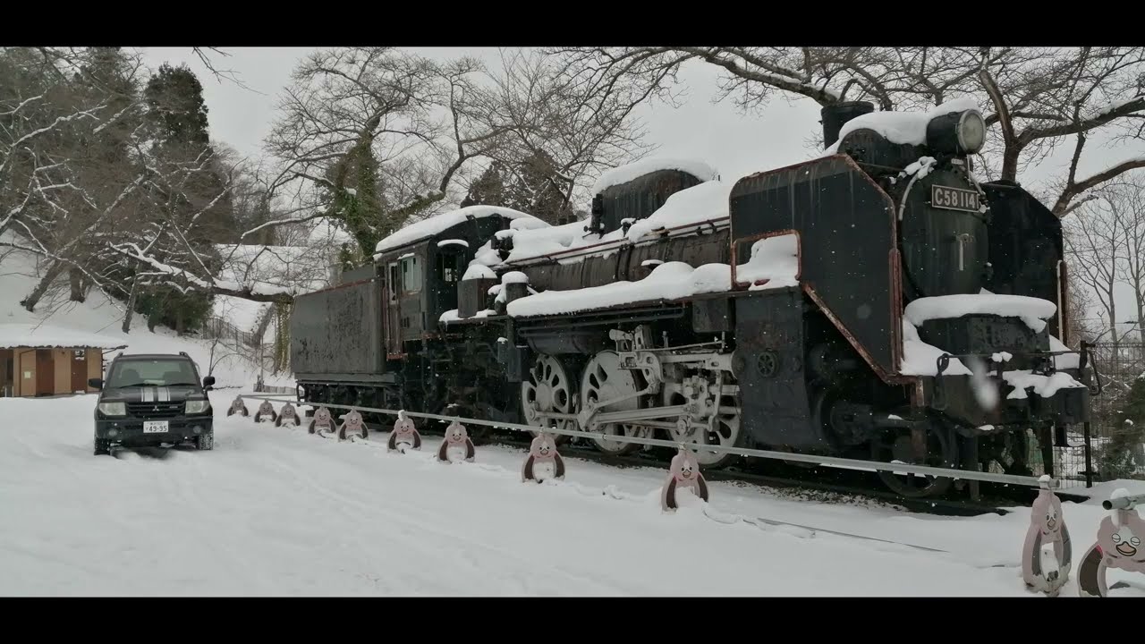 ノーマルパジェロイオで安全にスノーヒルクライム #パジェロイオ