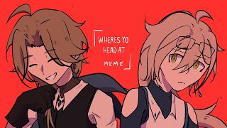 WHERE’S YOUR HEAD AT II Oc animation meme II FLASH WARNING II