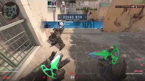 Dust 2 M4A4 -200IQ ACE (imagine not following the strat) [CS2 Highlight]