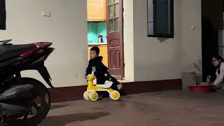 A Sweet Family Moment Baby Bi Playing With Daddy