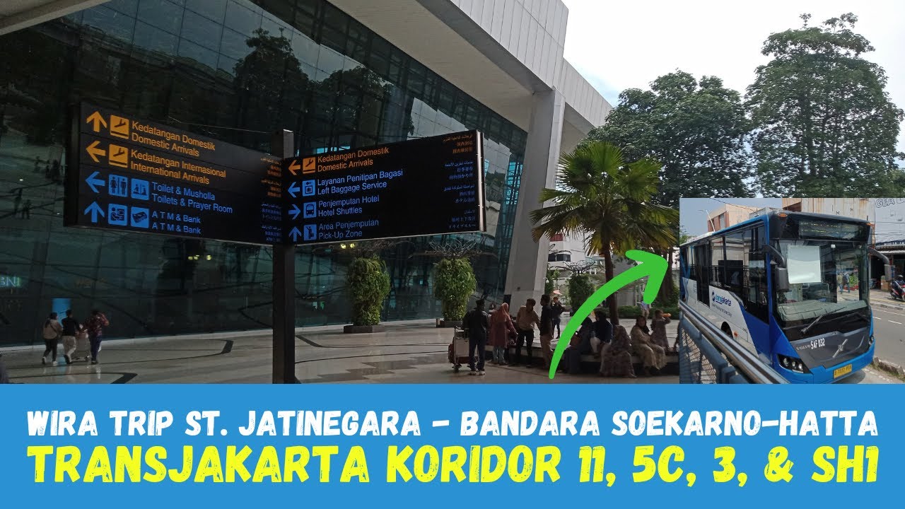 Cara Hemat ke Bandara Soekarno Hatta dari St. Jatinegara || TransJakarta Koridor 11 - 5C - 3 - SH1