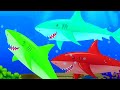 Five Hungry Sharks Nursery Rhymes And Kids Songs by Kids Tv Baby Shark