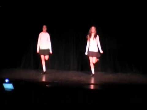 Jennifer and Catherine Irish Dancing at BHS