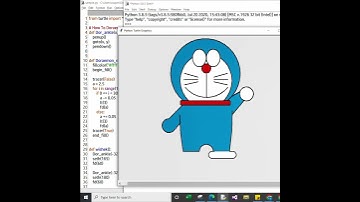 How to design Doraemon using python turtle